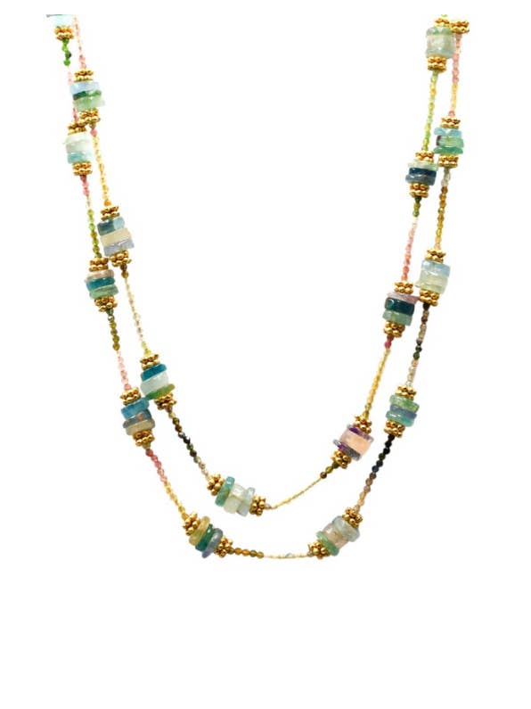 NAMATA FLUORITE NECKLACE for wholesale by DIAPERIS