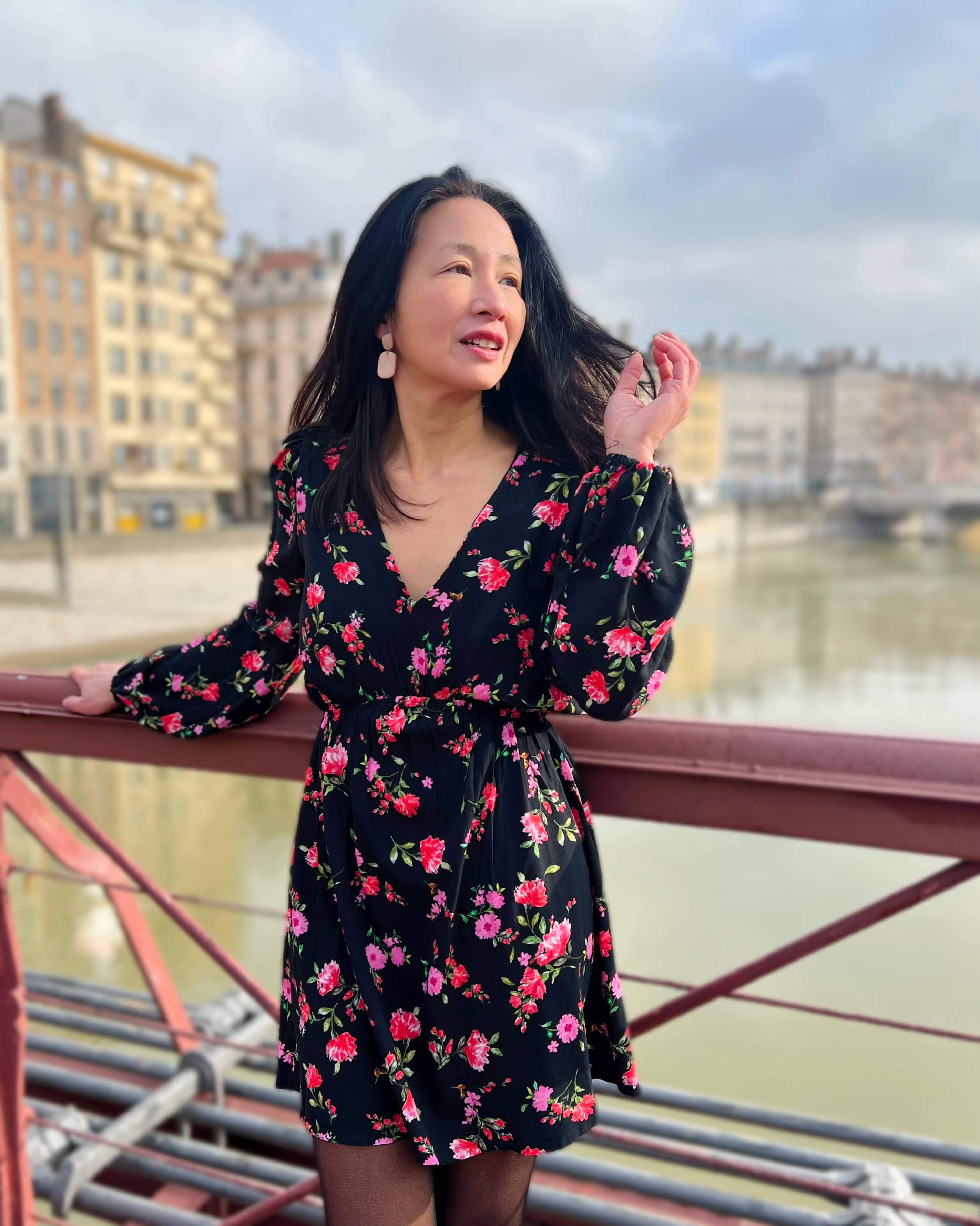 MY DRESS MADE - Wholesale Fabric - Viscose crepe fabric RUBY - Printed in France