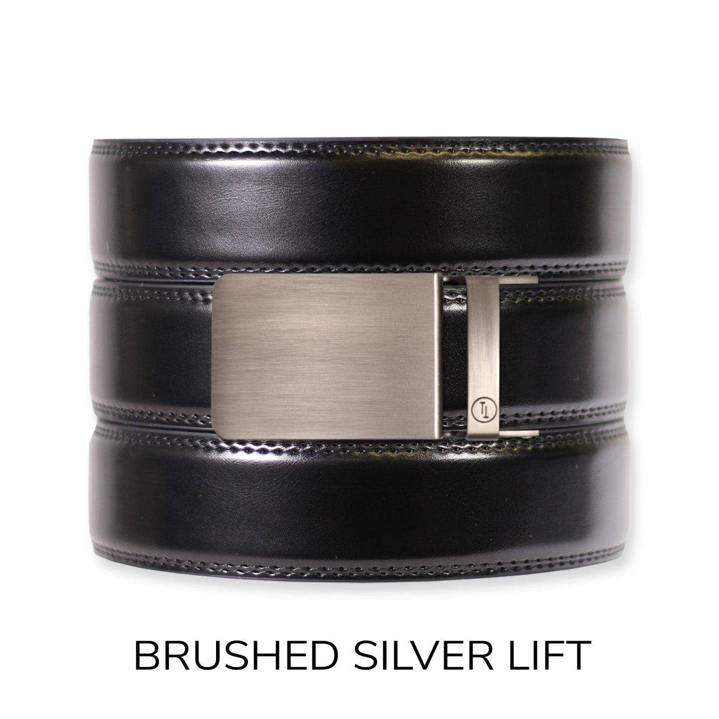 Tough Apparel – Engroshandel Bælte - Herre – Glans Sort Læder Ratchet Bælte & Spænde Sæt7