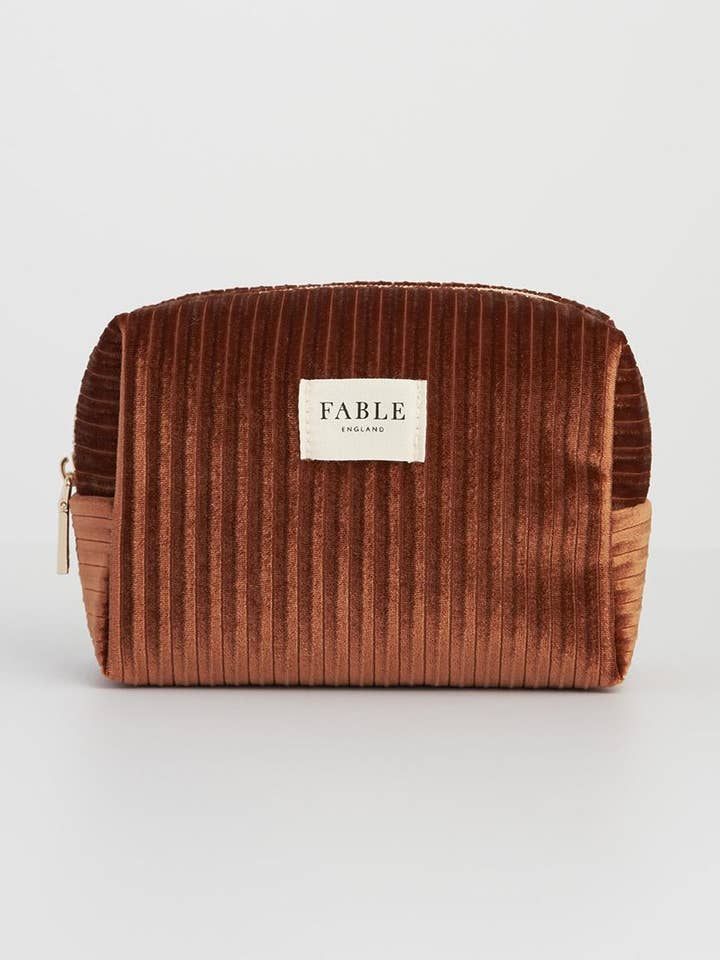 Kun EU Rustfarvet Fløjl Kosmetikpung for engroshandel hos Fable England