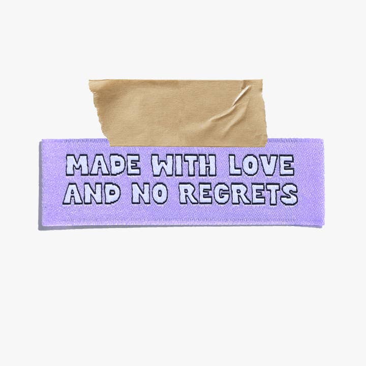 Made with Love and No Regrets | 6 Sew-in Labels and other Purchase Wholesale clothes labels. Free Returns & Net 60 Terms on Faire trending on Faire.