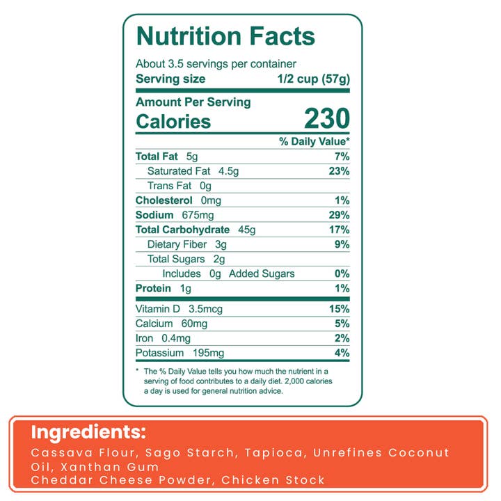 Cassava Kitchen - Wholesale Pasta - Cassava - Mac n' Cheese2