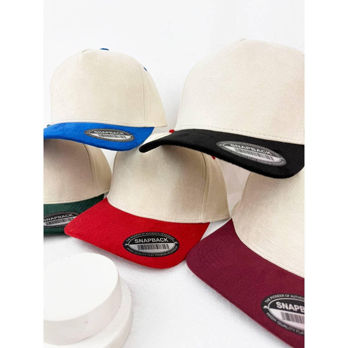 Love and Repeat - Wholesale Baseball Cap - Unisex - Two Tone Faux Suede Snap Back Baseball Cap9