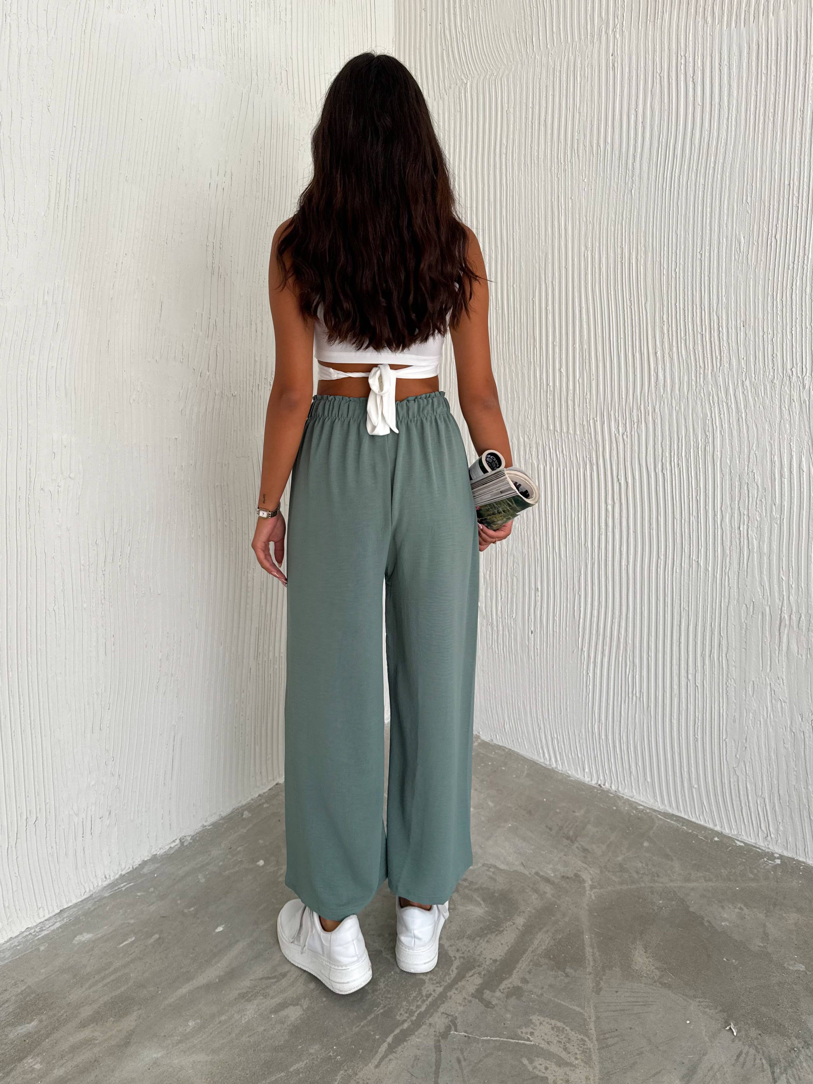 VAV NEW YORK - Wholesale Pants - Women's - Women's Solid Color Palazzo Pants Wide Leg Elastic29