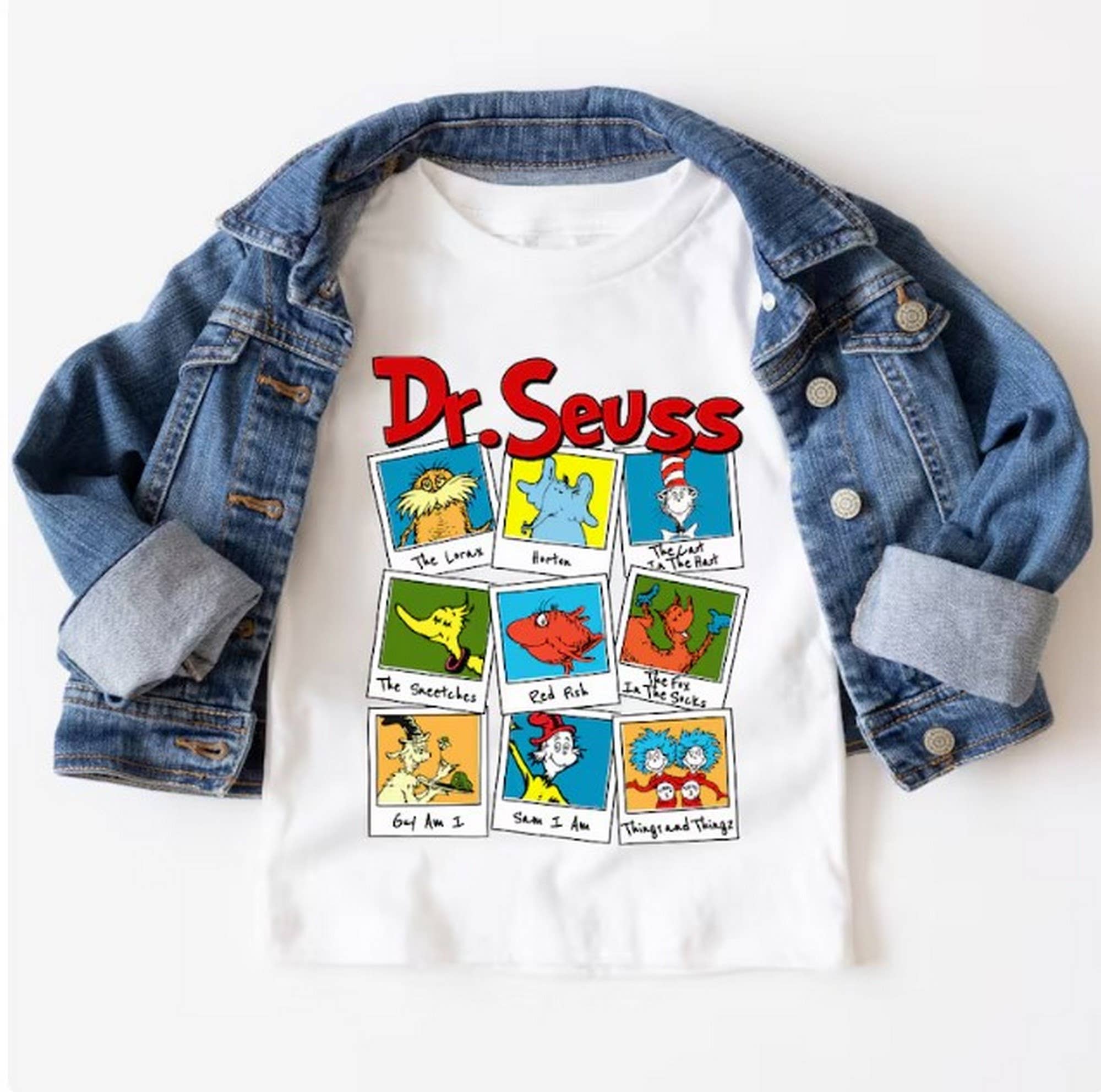 Black Read Across America Cartoon Characters Shirt, Dr Seuss Shirt for wholesale on Faire0