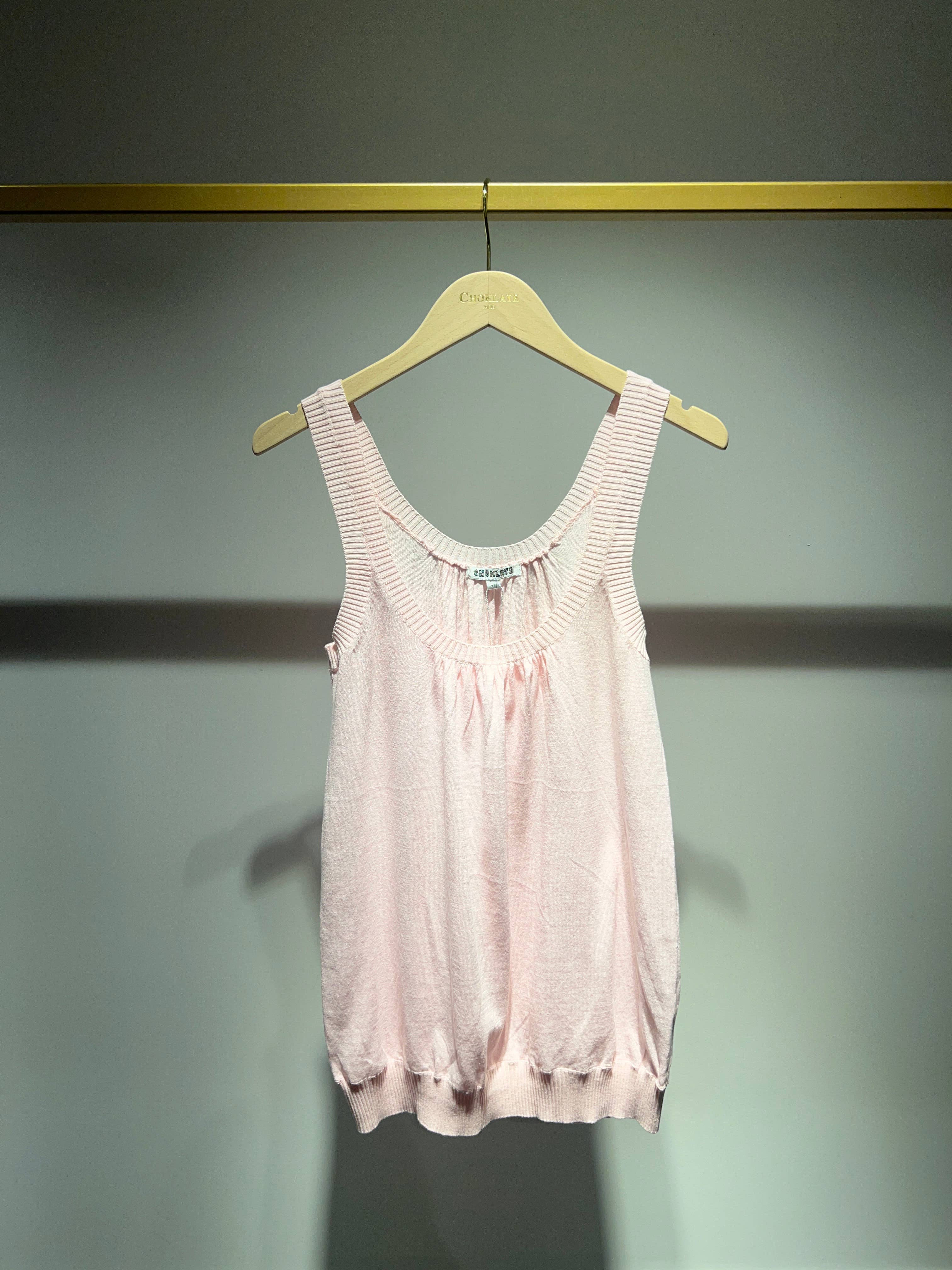 CHOKLATE PARIS - Wholesale Tank Top - Women's - Top tank round neck cotton knit - 25487