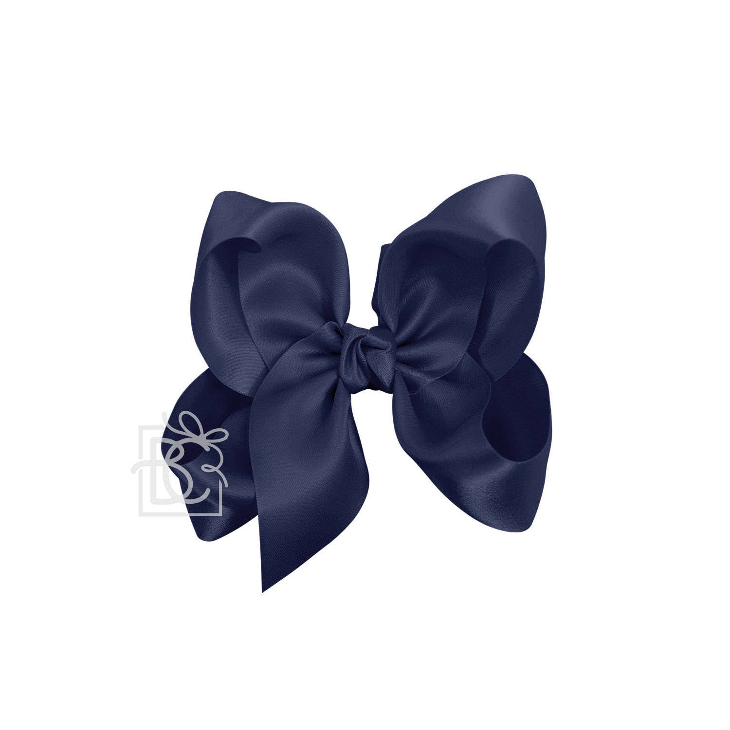 Beyond Creations, LLC - Wholesale Hair Bow - Kids - SATIN BOW ON CLIP158