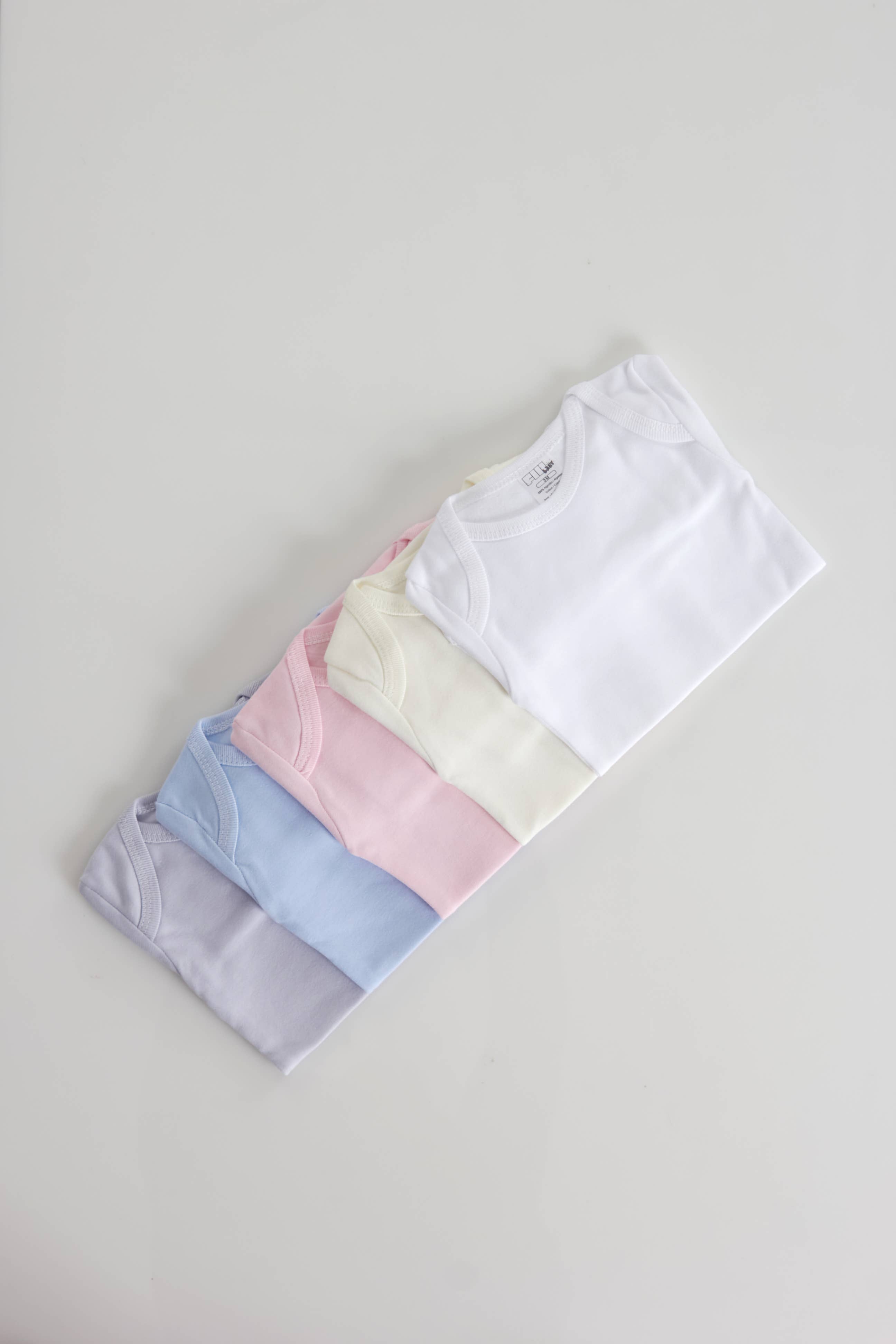 Amorim Gerações, LDA - Wholesale Bodysuit (Non-Footed) - Baby - Long Sleeve Cotton Plain Bodysuit 5101