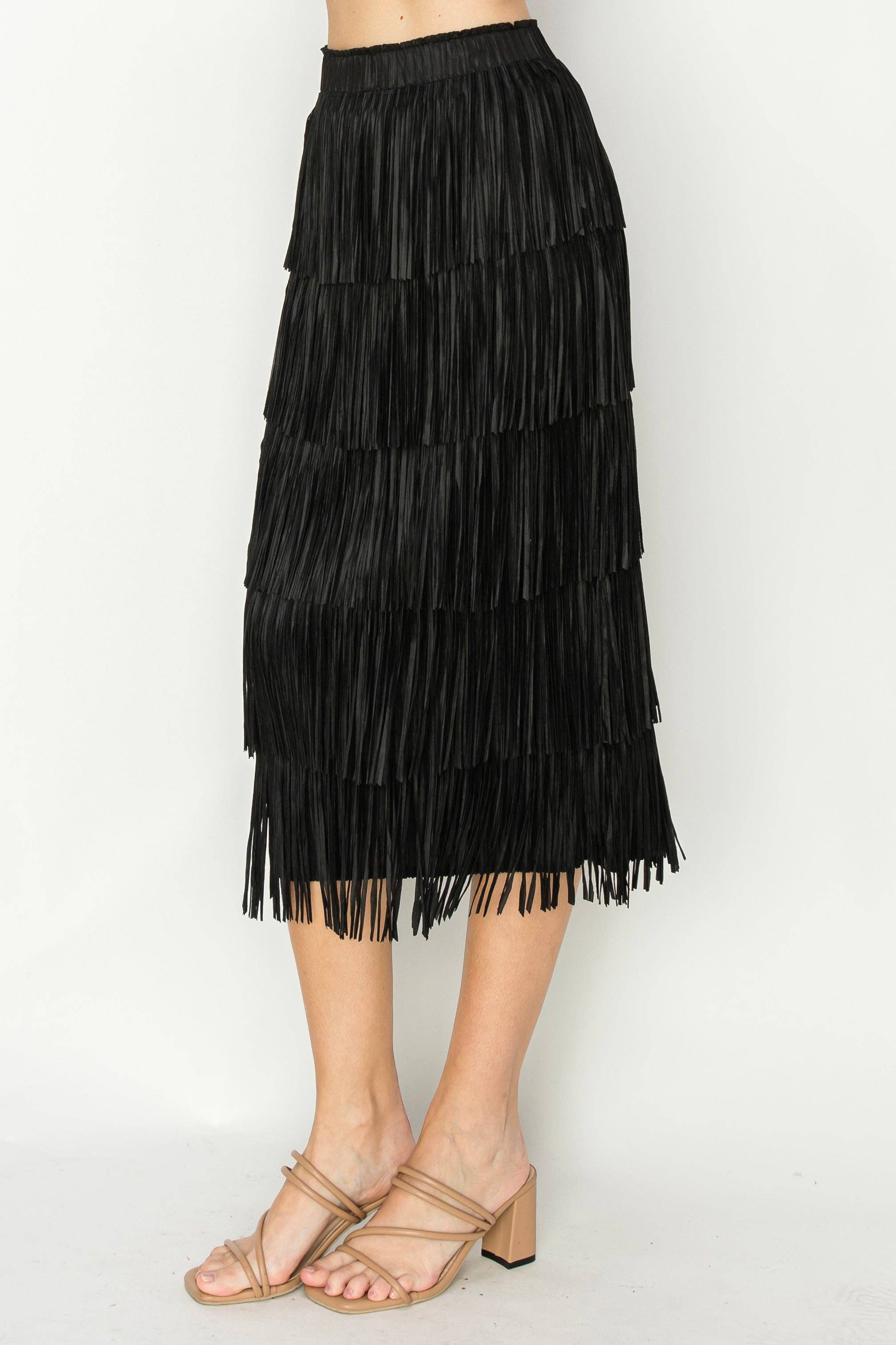 Joh Apparel - Wholesale Skirt - Women's - Jayleen Fringe Skirt9