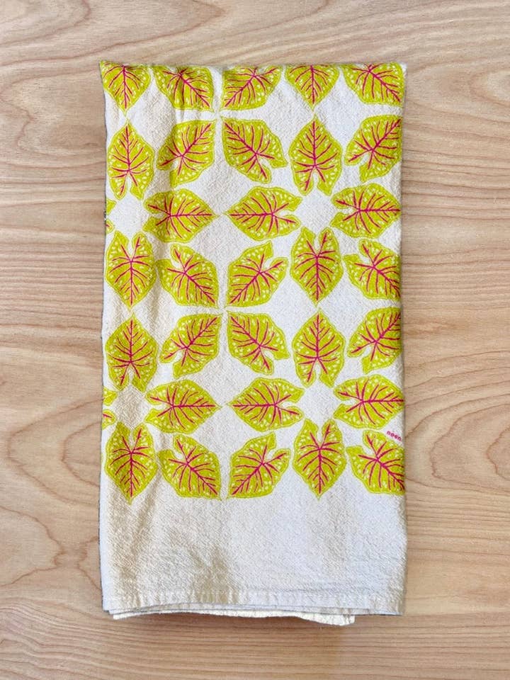 torchon aux feuilles éclatantes pour la vente par noon designs