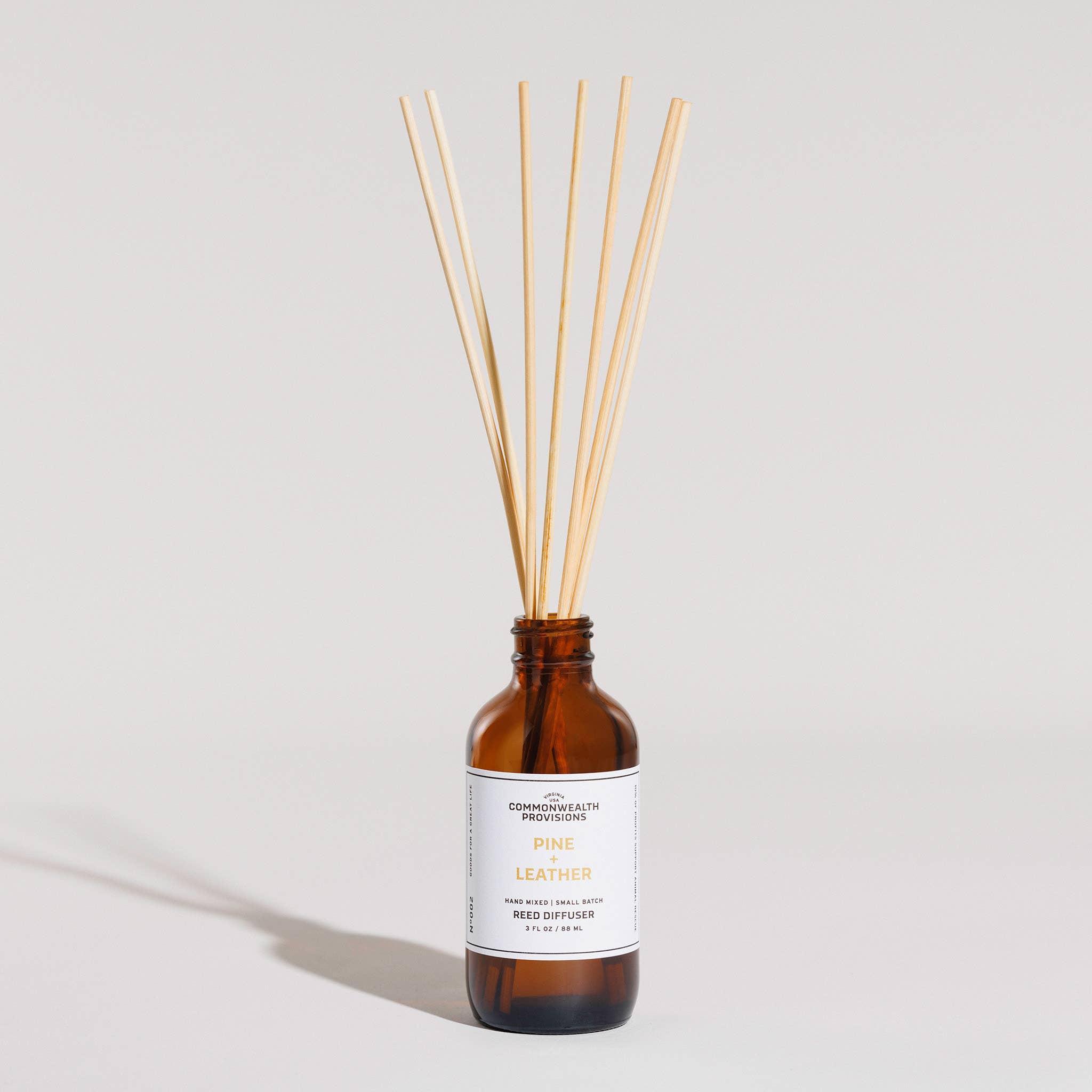 Commonwealth Provisions - Wholesale Reed Diffuser - Reed Diffuser - Pine + Leather1