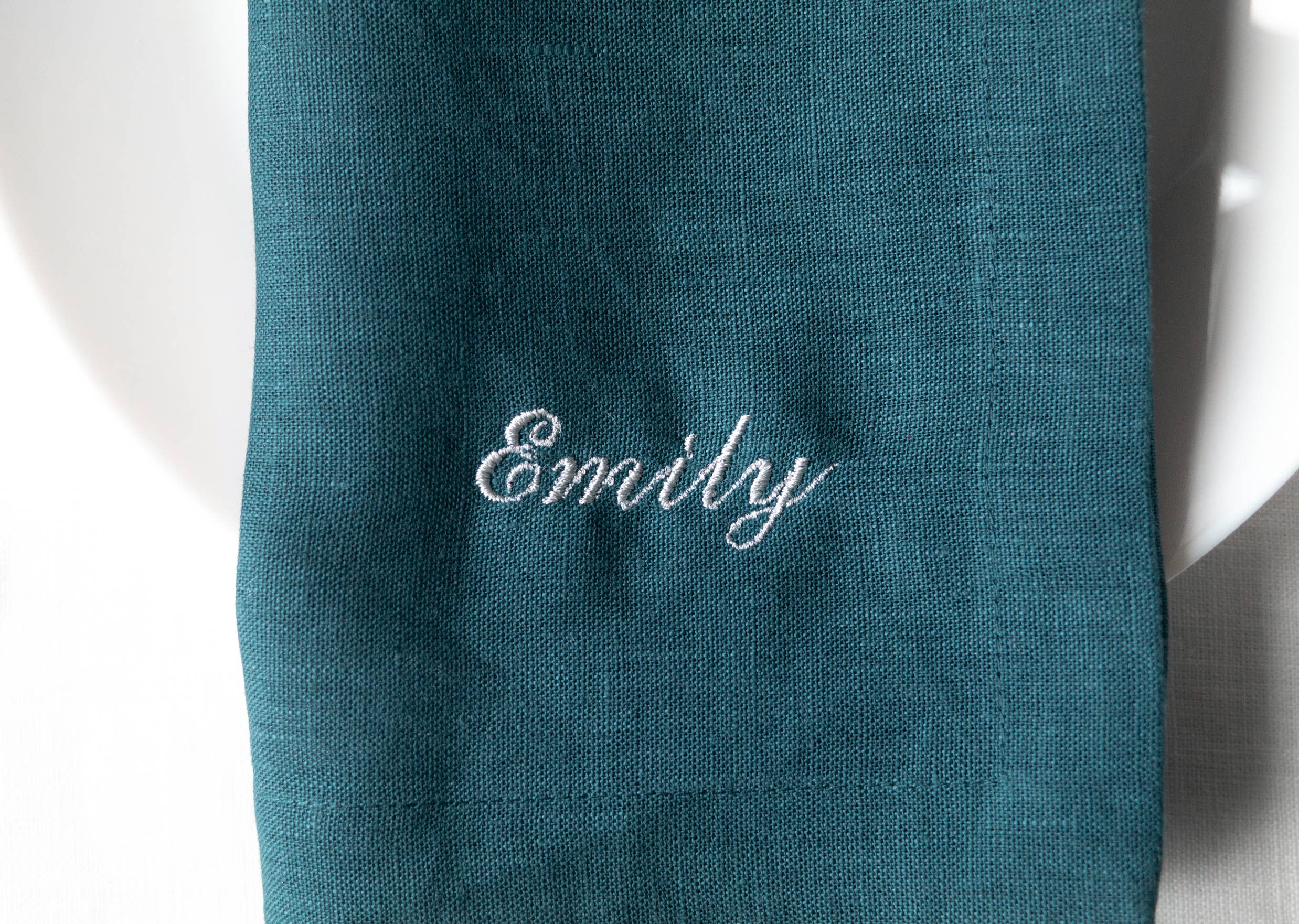 Liem Home - Wholesale Dinner & Cloth Napkin - Linen napkins with Personalized Embroidery text or LOGO1