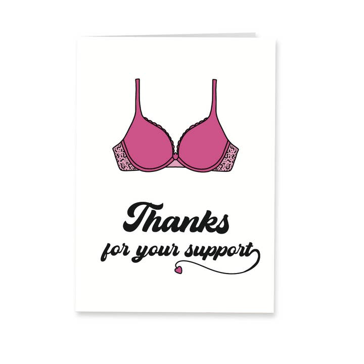 Thank you greeting card - Support thank-you card for wholesale by Deadpixel