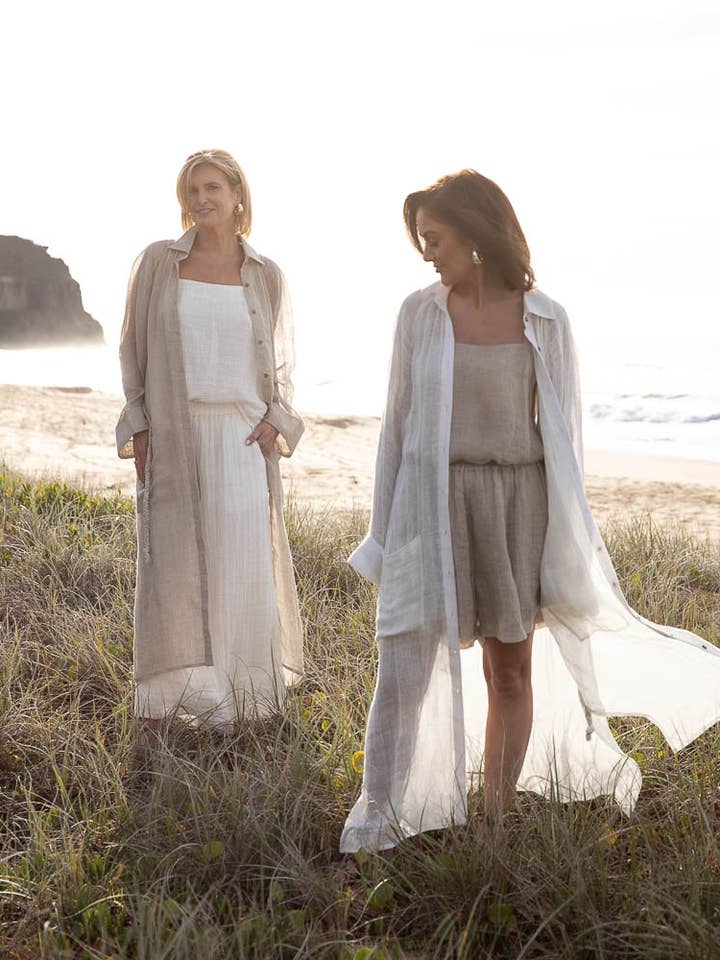 Desert Linen Duster - Natural for wholesale on Faire1