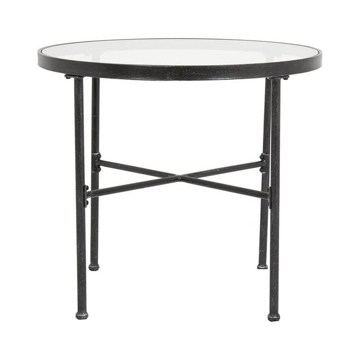 LOOMLAN - Wholesale Patio Table - Provence Iron Round Outdoor Bistro Table0