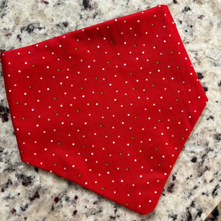 Baylor's Bow Ties – wholesale Pet bandana – Dog – Christmas pickles reversible dog bandana1