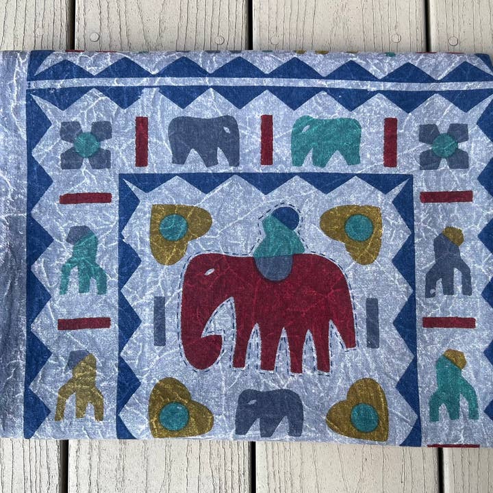 Lungta Imports - Wholesale Tapestry/Textile - Indian Tribal Elephants Tapestry Wall Decor Beach Throw3