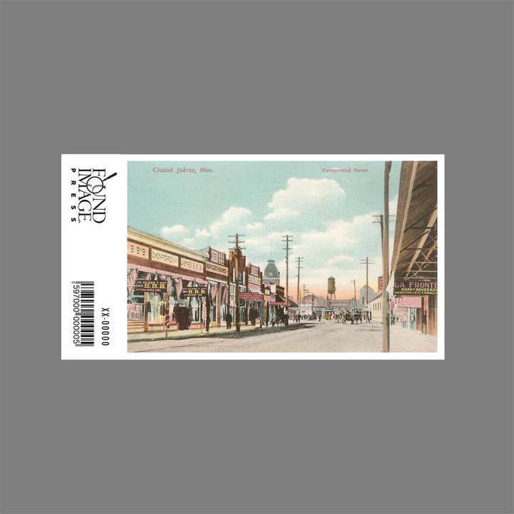 Found Image Press - Wholesale Sticker - Sticker MX-171 Early Street Scene, Juarez, Mexico1
