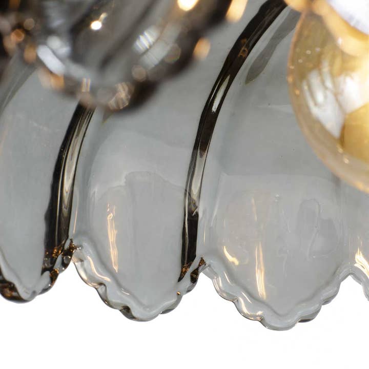 C-Création - Wholesale Chandelier/Hanging Light - Retro-style colored glass pendant Petal10