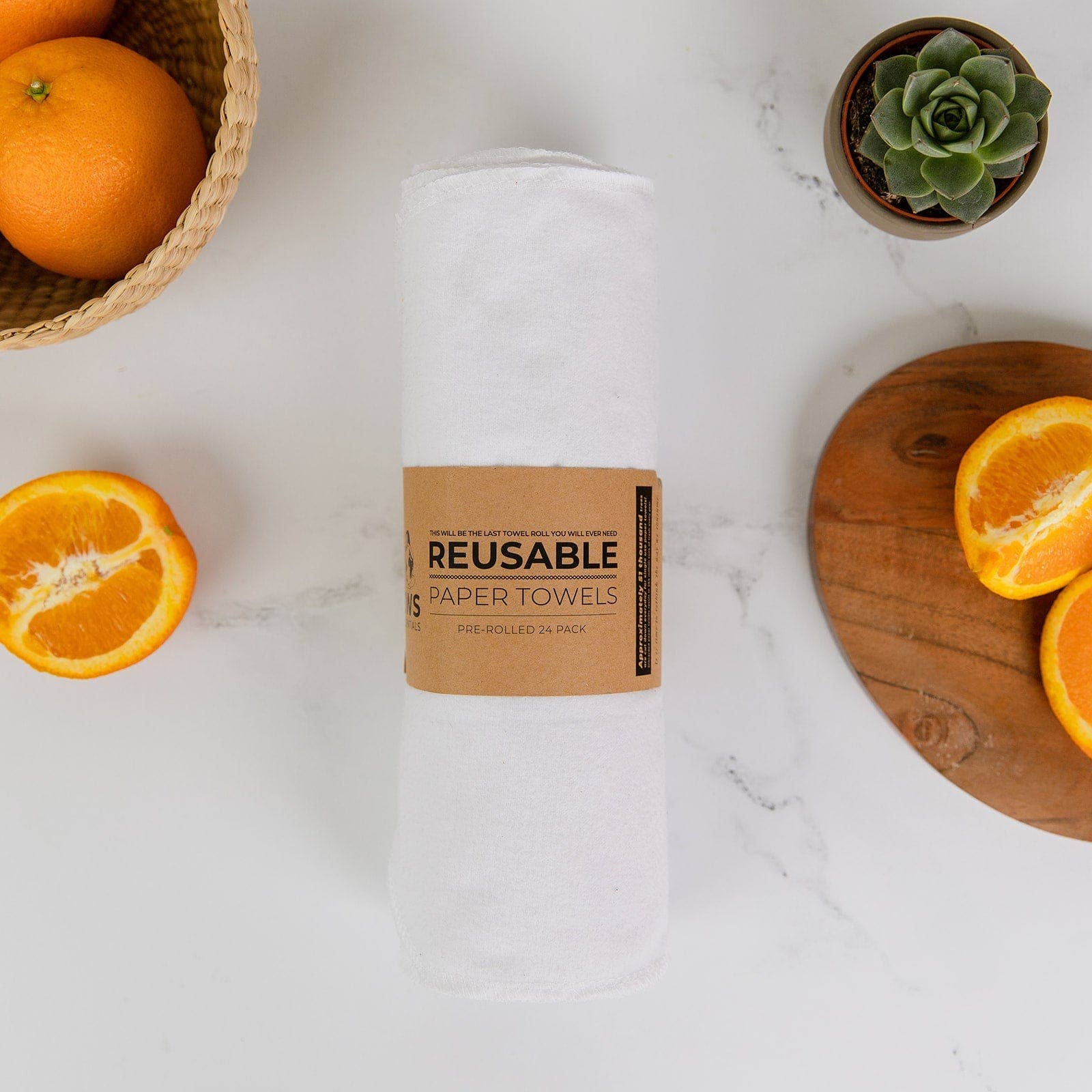 ZWS Essentials - Wholesale Paper Towels - Reusable Paper Towels - Pre-Rolled 24-Pack 2