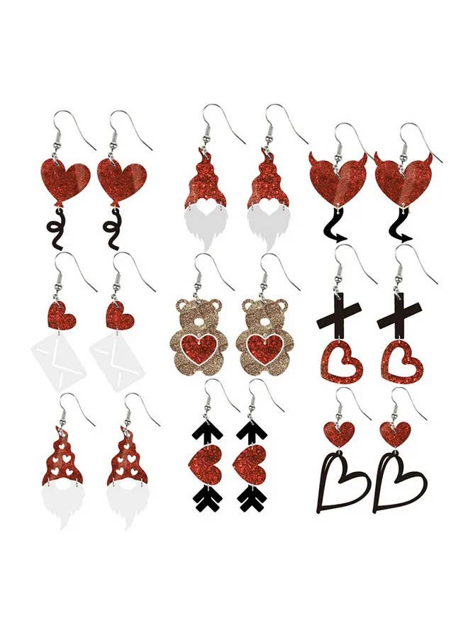 XOXO-Ohrringe aus Acryl zum Valentinstag ZK1075 für den Großhandel von UNISHE