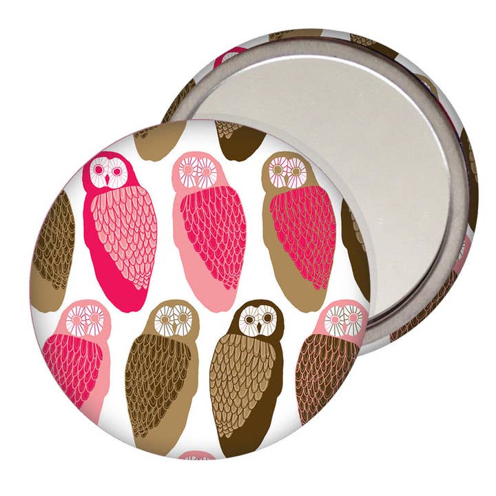 Eulen - Taschenspiegel für den Großhandel von Lydia Meiying