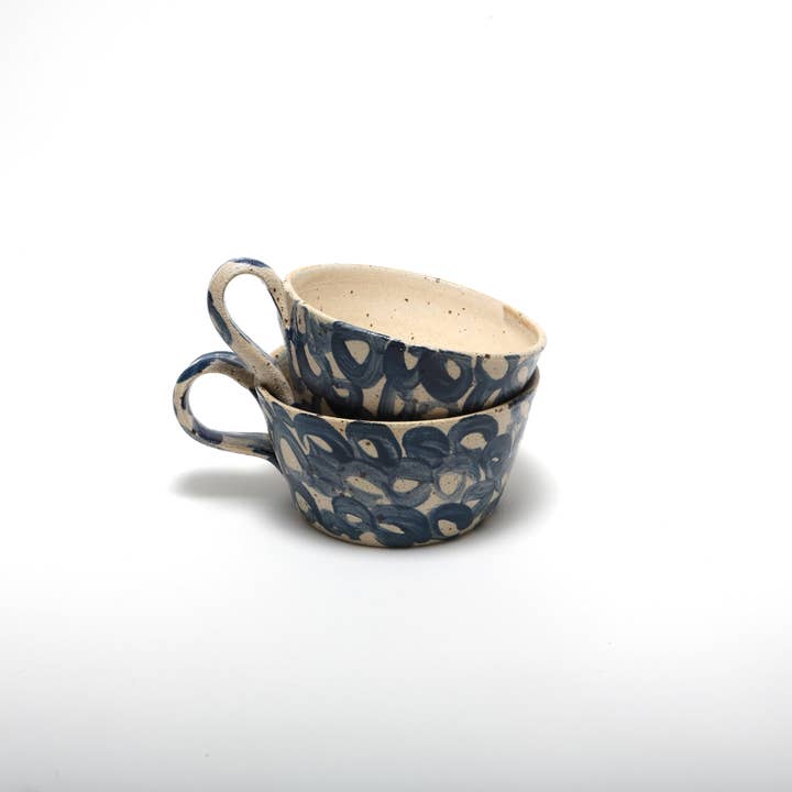 Polli Pots – wholesale Kaffekoppar – Kaffemugg med blått mönster