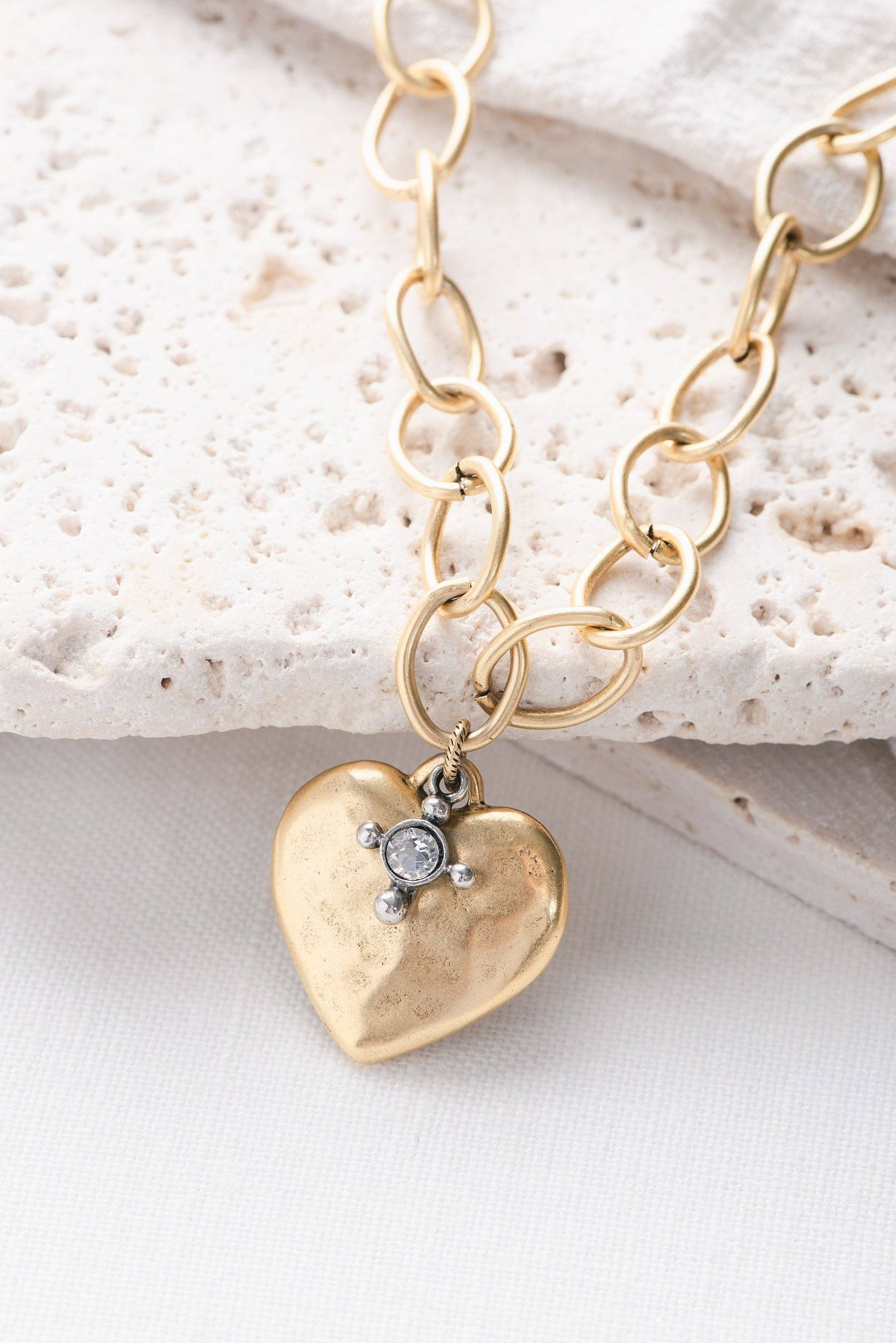 Grace Girl Beads - Wholesale Halskettinghanger - Hart van gouden ketting