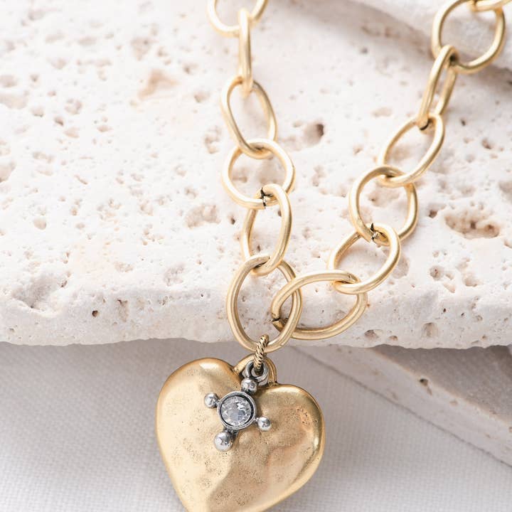 Grace Girl Beads – wholesale Pendant/charm necklace – Heart of Gold Necklace6