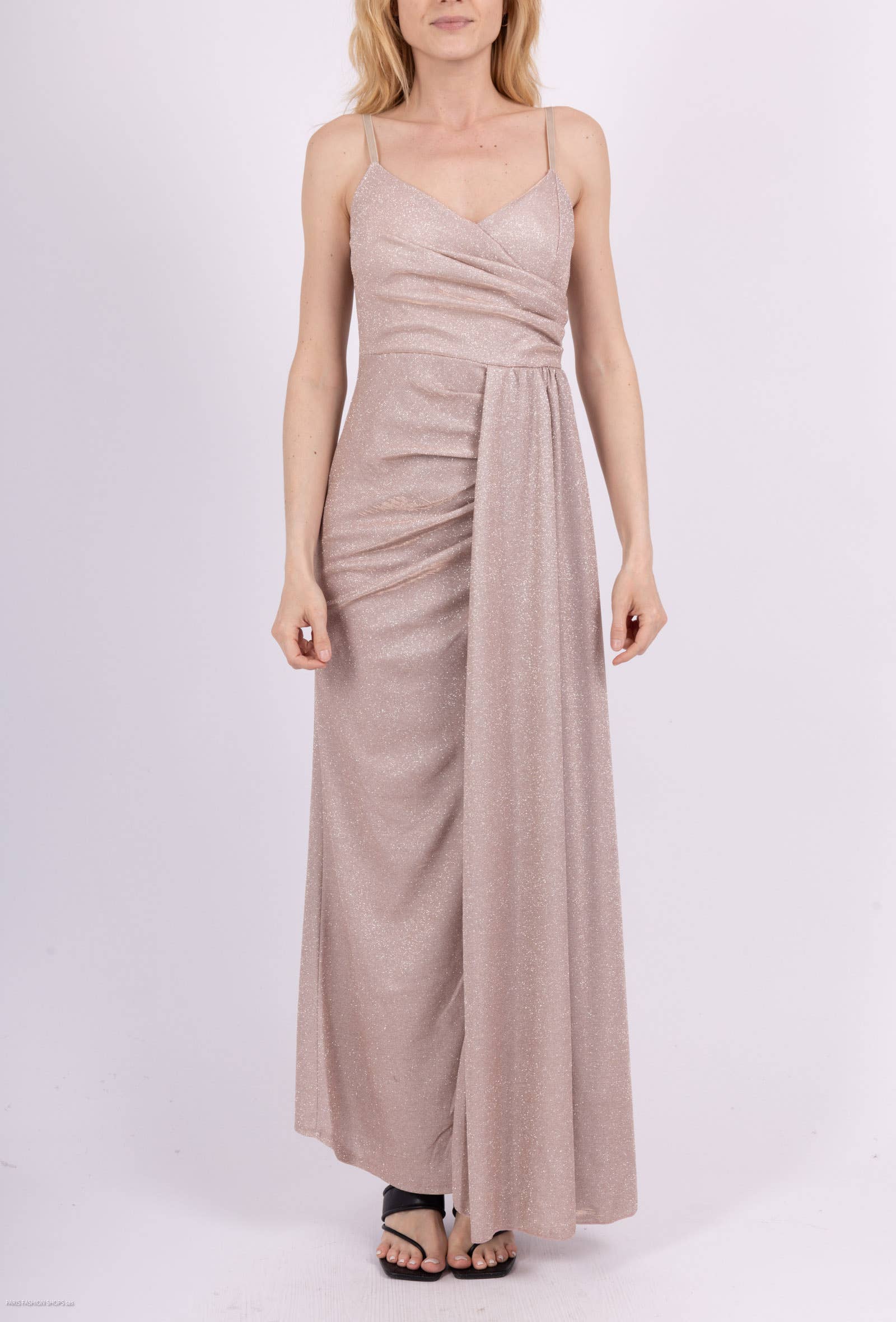 Marie June - Wholesale Gown - Women's - Long glittery sequined evening gown - 407524