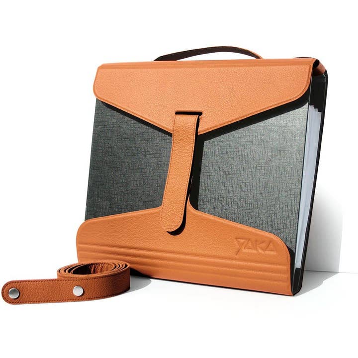 Yaka orange lädermappshållare 316209 för wholesale av YAKA COMPANY