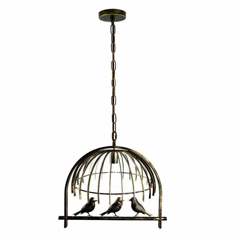 Ledsone – wholesale Chandelier/hanging light – Industrial Bird Cage Ceiling Chandelier Loft Pendant Light ~31513