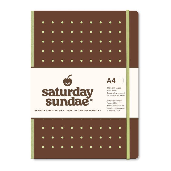 Matcha A4 Sprinkles Sketchbook for wholesale by Saturday Sundae