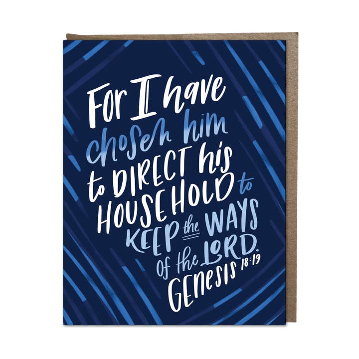 "I Have Chosen Him" card for wholesale by Krystal Whitten Studio