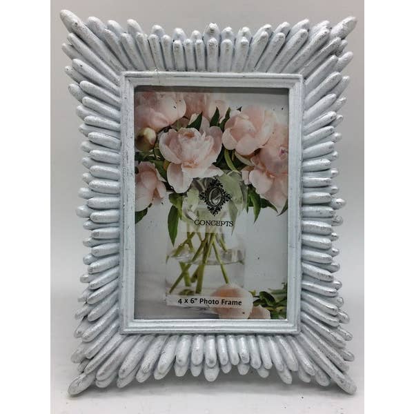 Concepts In Time - Wholesale Picture frame - Concepts 4x6 Silver Branch Frame – Elegant Nature Touch