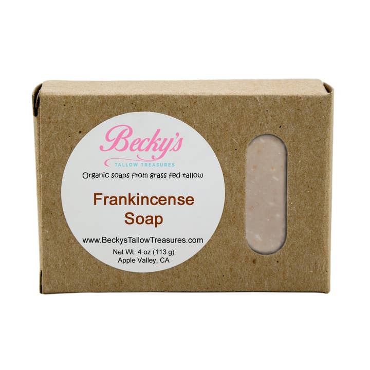 Frankincense Body Soap for wholesale by Becky's Tallow Treasures