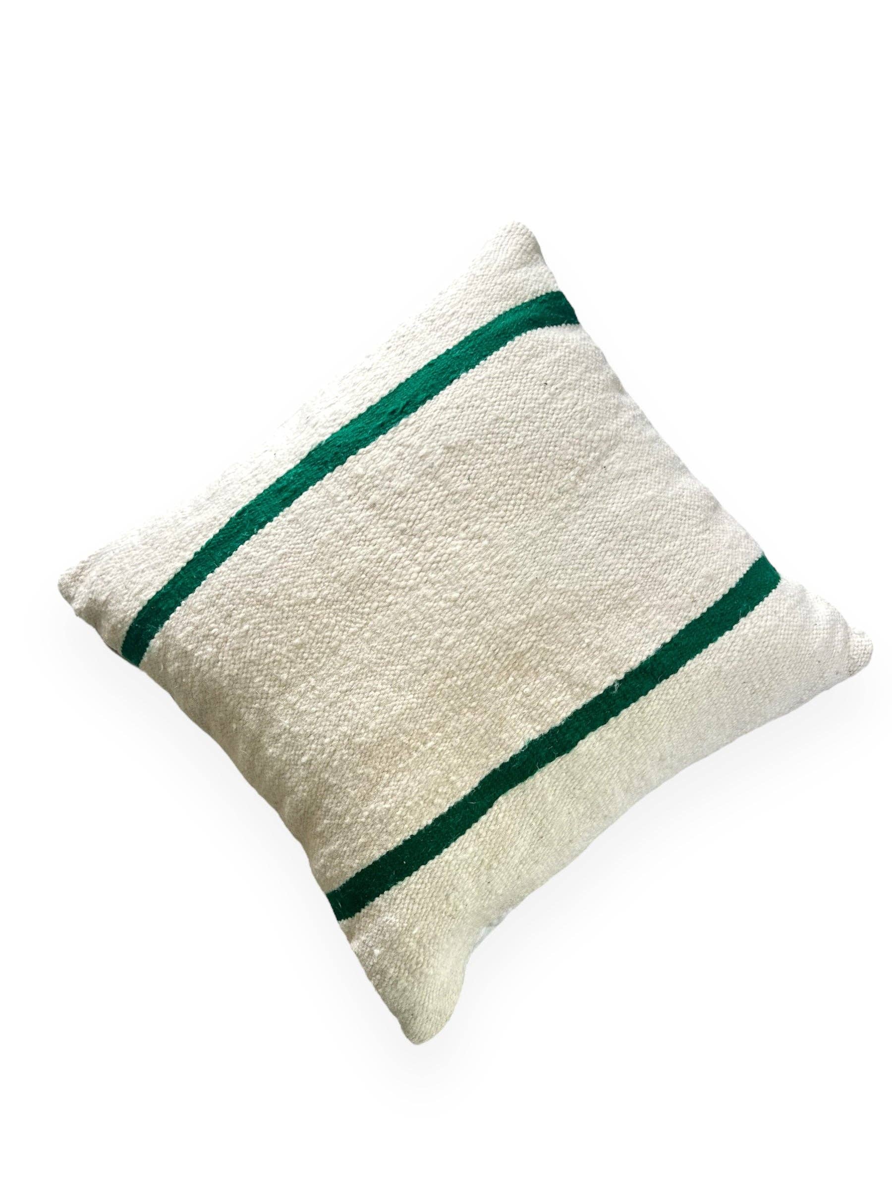 SOUK in the CITY - Wholesale Throw/Decorative Pillow - ATLAS GREEN Striped Cushion Collection6