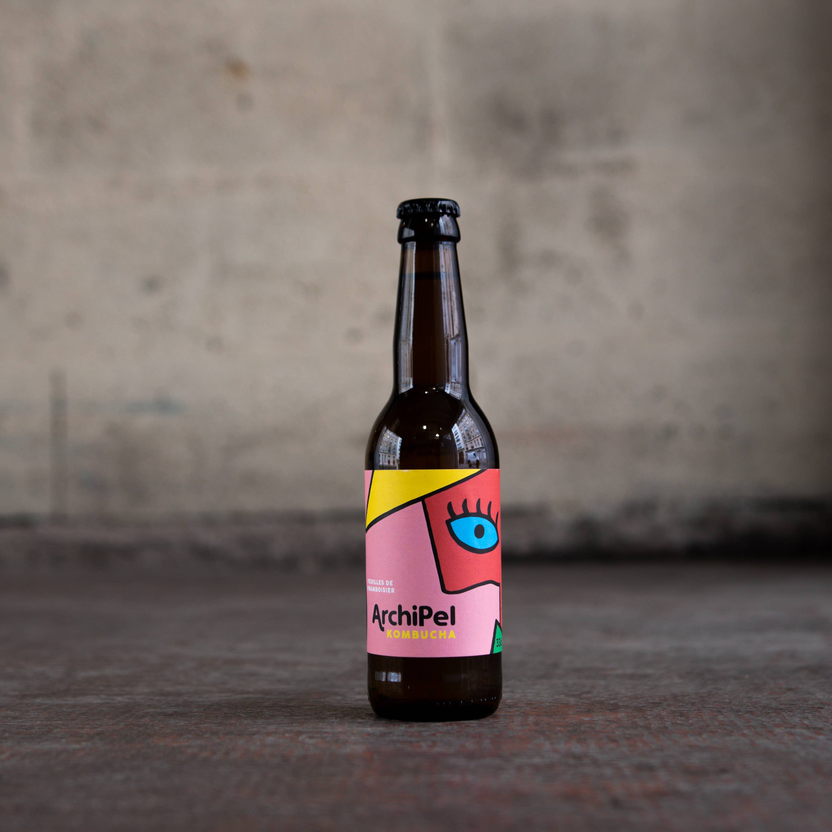 Archipel kombucha - Wholesale Kombucha - Kombucha with raspberry leaves - 33cl1