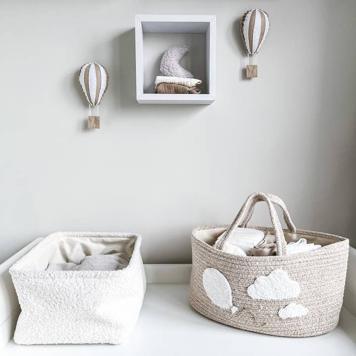 Louchie Baby - Wholesale Diaper Caddy - Baby - Boucle Balloon Nappy Caddy1