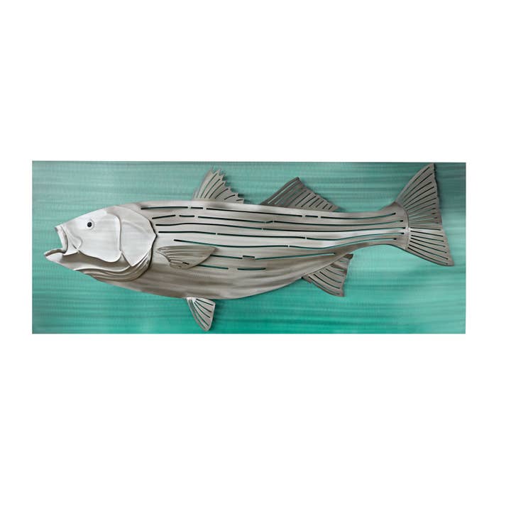 Striped Bass Lit for wholesale by Copper Art