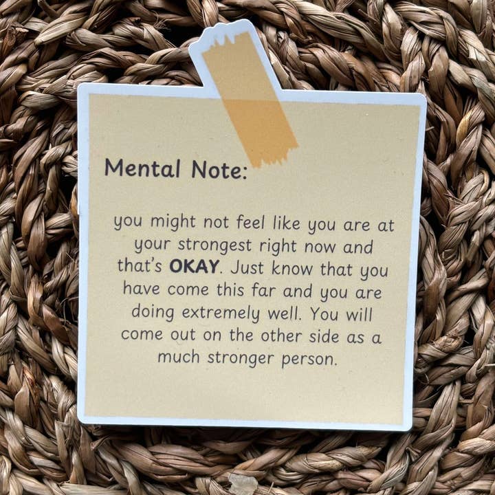 Nordic Book Adventure - Wholesale Phone & Laptop Stickers - Mental Note Post-it Sticker 1