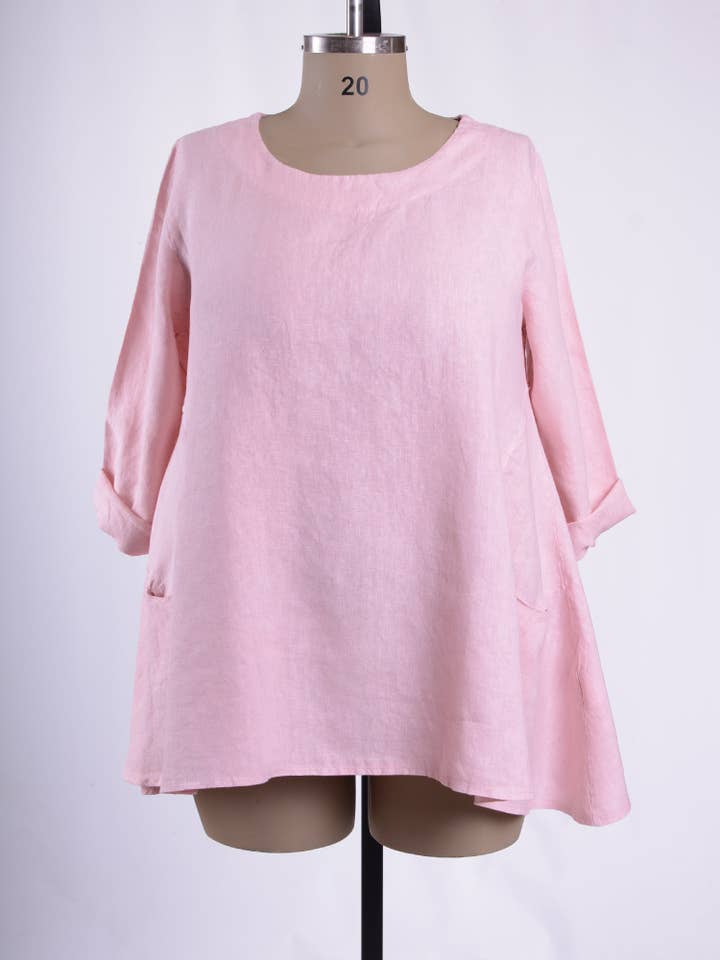 Tunique originale en lin épais - 9415 pour la vente par Jeld Wholesale