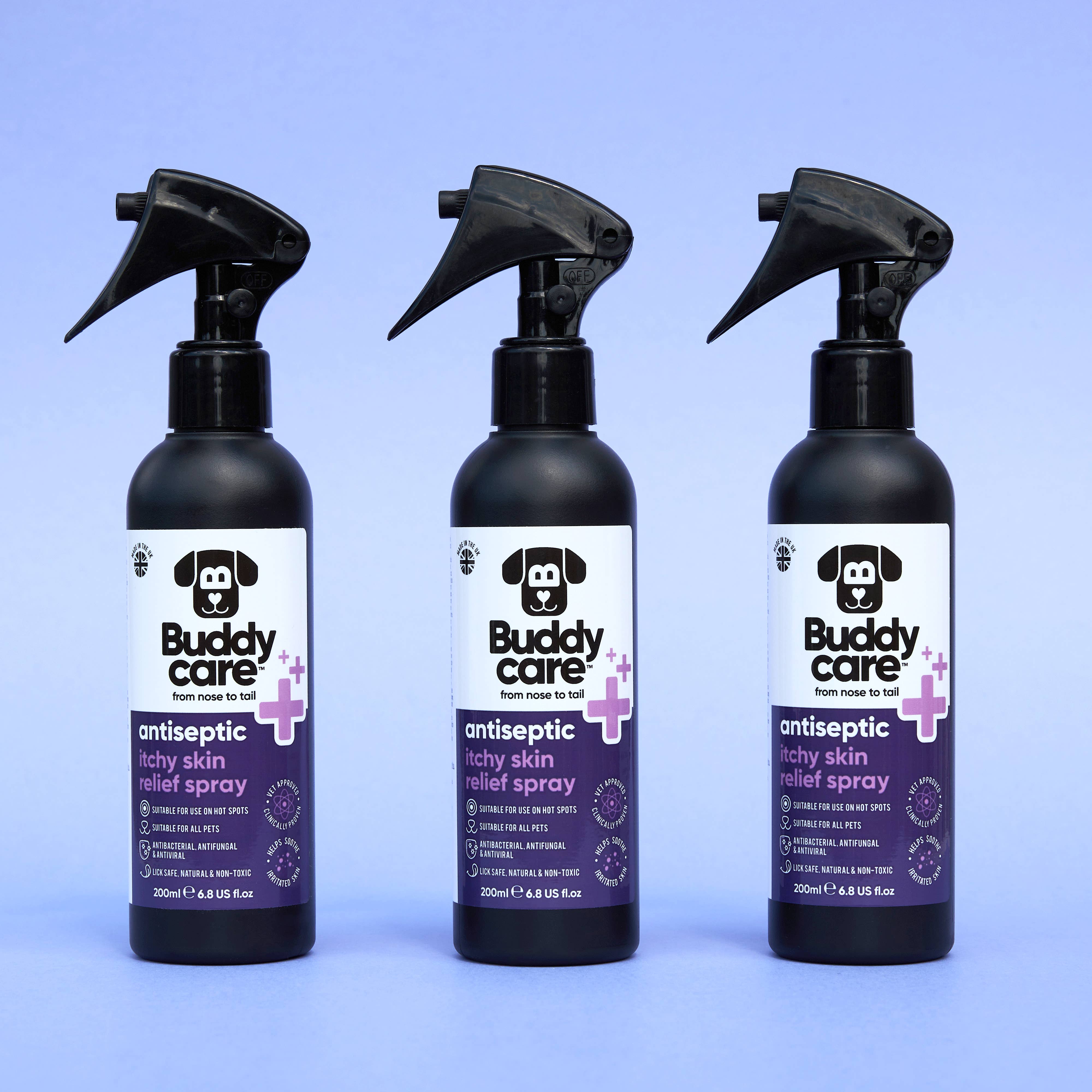 Buddycare - Wholesale Pet Spray - Dog - Pet Antiseptic Itchy Skin Relief Spray - 6.76 fl oz4