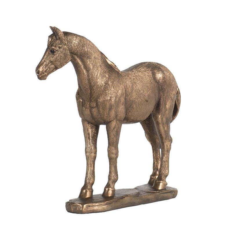 A&B Home Group Inc. – Estatueta decorativa por atacado – Estátua de Cavalo em Pé Rústica de Poliresina 8,5x2,5x7" - Cobre6
