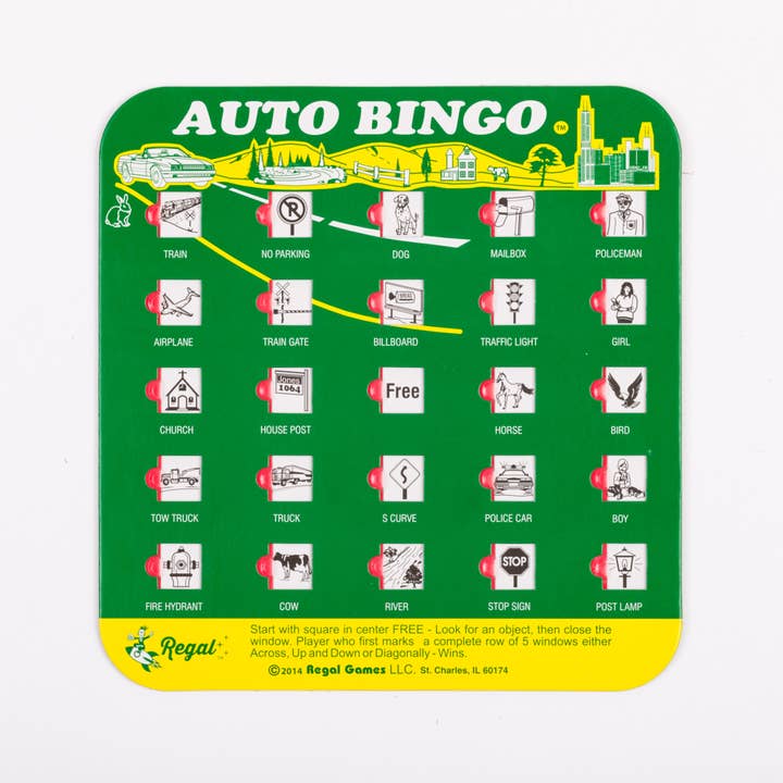 Regal Games - Wholesale Board Game - Original Travel Bingo Counter PDQ 24 count