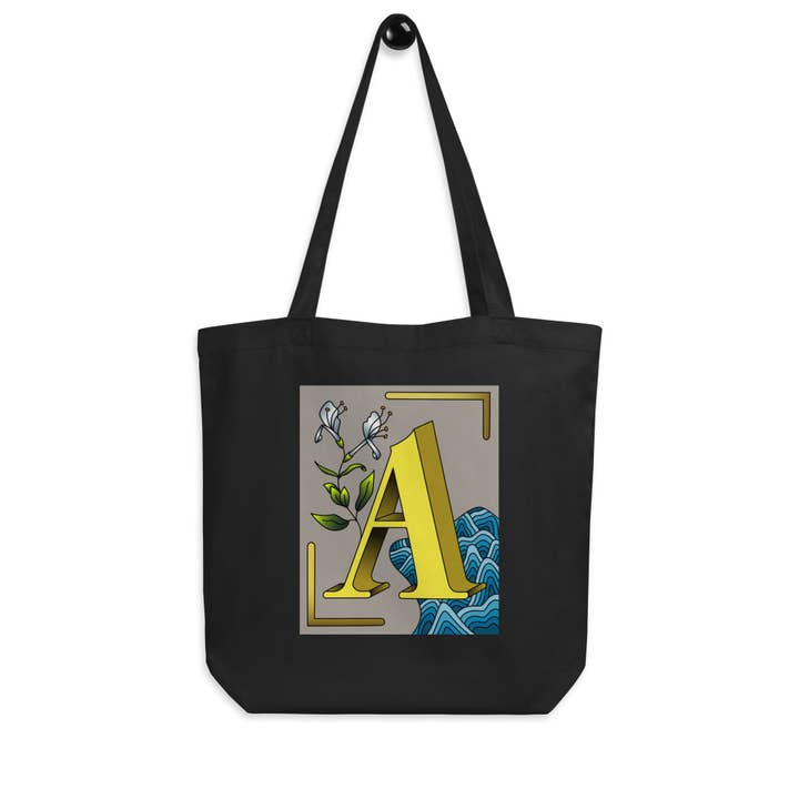 Letter A Tote Bag for wholesale by emilyckohl
