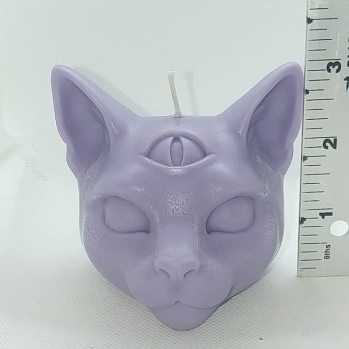Twisted Candle Company - Wholesale Novelty Candle - 3rd eyed mystical cat head3
