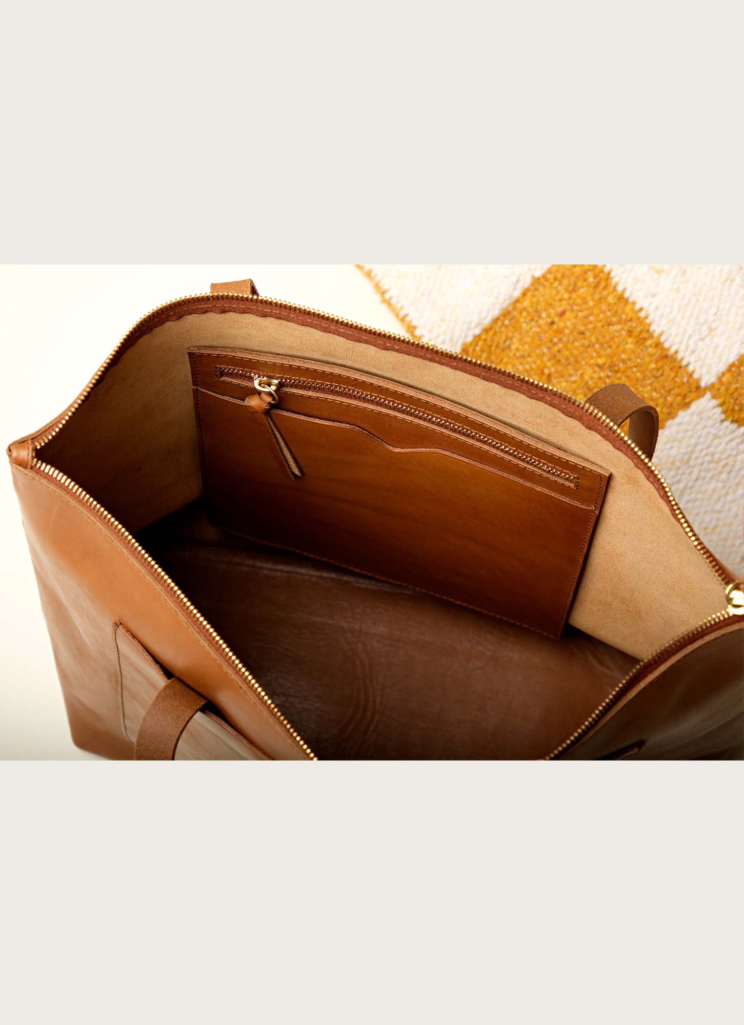 WP Standard - Wholesale Tote Bag - Women's - Leather wide tote bag with zipper8