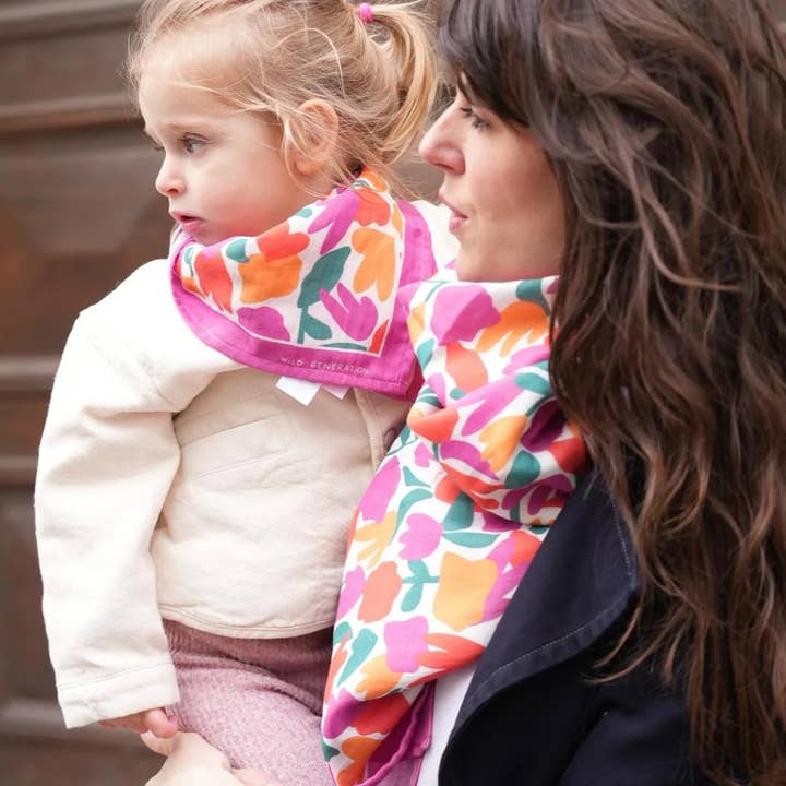 Garden Flowers AW25 Scarf | Barn eller Vuxen för wholesale av Chamaye