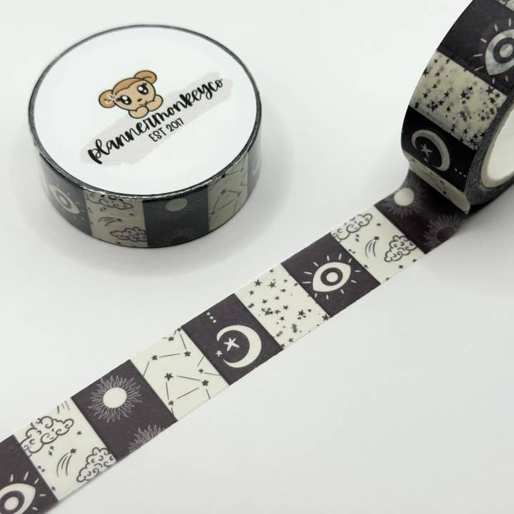 Celestial Manifestation Washi-tejp | 15MM för wholesale av Plannermonkeyco